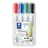 Kép 1/2 - Táblamarker készlet, 2 mm, kúpos, STAEDTLER "Lumocolor® 351", 4 különböző szín
