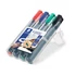 Kép 2/2 - Alkoholos marker készlet, 2 mm, kúpos, STAEDTLER "Lumocolor® 352", 4 különböző szín