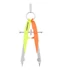 Kép 2/2 - Körző készlet, precíziós, 2 darabos, STAEDTLER "Mars Comfort 556", neon sárga/narancs