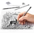 Kép 3/3 - Grafit- és szénceruza készlet, kiegészítőkkel, 12 darabos, STAEDTLER "Mars® Lumograph® 100C"