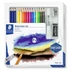 Kép 1/3 - Akvarell ceruza készlet, ecsettel, radírral, hegyezővel, grafitceruzával, STAEDTLER® "146 10C", 12 különböző szín