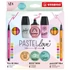 Kép 1/3 - Írószer szett, STABILO, "Mini World Pastellove", 18 különböző szín