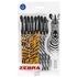 Kép 1/5 - Golyóstoll, 0,27 mm, kupakos, vegyes testszín, ZEBRA "Animal Doodler`z", kék