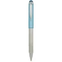 Kép 1/2 - Golyóstoll, 0,24 mm, teleszkópos, rozsdamentes acél, világoskék tolltest, ZEBRA "Telescopic Metal Stylus", kék