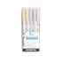 Kép 1/4 - Szövegkiemelő készlet, 1,4/4 mm, kétvégű, ZEBRA "Mildliner Highlighter Gentle", 5 különböző szín