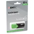 Kép 3/3 - Pendrive, 64GB, USB 3.2, EMTEC "B110 Click Easy", fekete-zöld