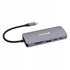 Kép 1/5 - USB elosztó-HUB, 2xUSB-C/1xHDMI/3xUSB-A/RJ45/SD/mSD, VERBATIM