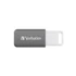 Kép 2/5 - Pendrive, 128GB, USB 2.0, VERBATIM "Databar", szürke