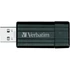 Kép 2/5 - Pendrive, 32GB, USB 2.0, 10/4MB/sec, VERBATIM "PinStripe", fekete