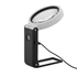 Kép 2/5 - Nagyító, 90 mm, kihajtható állvánnyal, LED fénnyel, WEDO, fekete/fehér