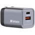 Kép 3/8 - Hálózati töltő, 1xUSB-C PD (35W), USB-A QC 3.0, EU/UK/US, GaN, VERBATIM