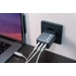Kép 7/8 - Hálózati töltő, 2xUSB-C PD (65W), USB-A QC 3.0, EU/UK/US, GaN, VERBATIM