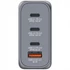 Kép 4/8 - Hálózati töltő, 2xUSB-C PD (100W), USB-C PD (65W), USB-A QC 3.0, EU/UK/US, GaN, VERBATIM