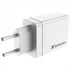 Kép 4/6 - Hálózati töltő, 1xUSB-C PD (20W), USB-A QC 3.0, 2xUSB-A (10W), VERBATIM, fehér