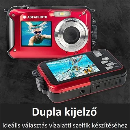 Fényképezőgép, kompakt, digitális, vízálló, AGFAPHOTO 