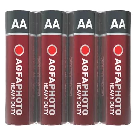 Elem, AA, 4 db, féltartós (szén-cink), zsugor, AGFAPHOTO 