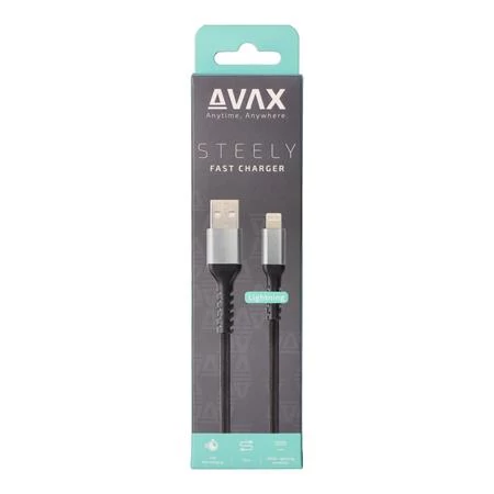 Töltőkábel, USB-A - lightning (Apple), 20W, 1,5 m, AVAX 