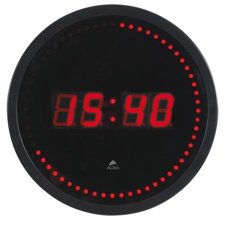 Falióra, LED kijelzős, 30 cm, ALBA 