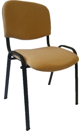 Tárgyalószék, szövetborítás, fekete fémváz, 