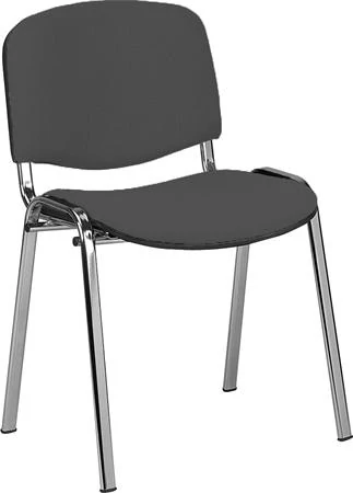 Tárgyalószék, szövetborítás, krómozott fémváz, 