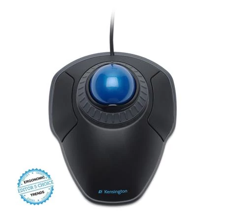 Egér, vezetékes, optikai, trackball, USB, KENSINGTON 