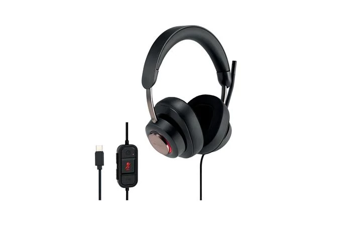 Fejhallgató, mikrofonnal, USB-C, KENSINGTON 