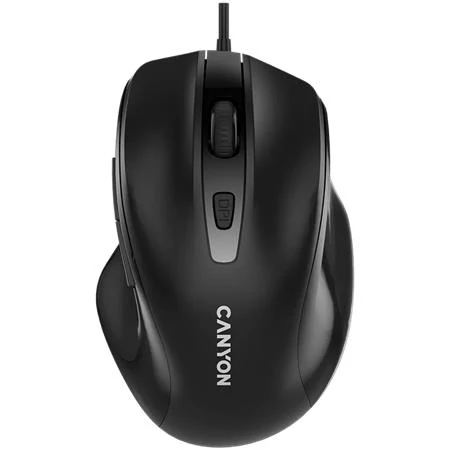 Egér, vezetékes, optikai, USB, CANYON 