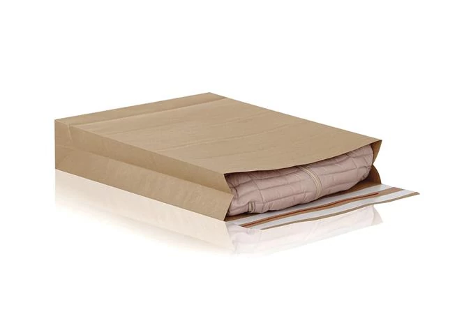 Boríték, visszaküldhető, két ragasztócsíkkal, L, 450x570x100+95mm, 