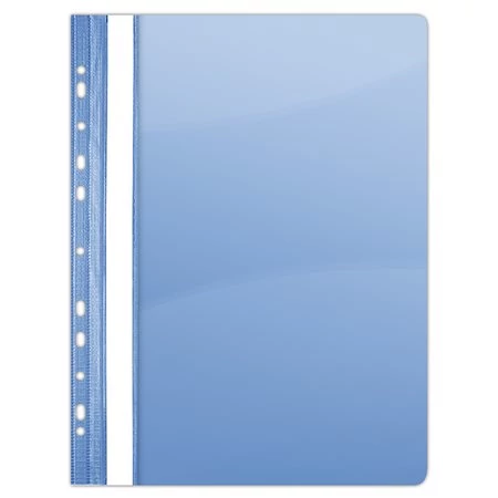Gyorsfűző, lefűzhető, PVC, A4, DONAU, kék, 10 db/csomag