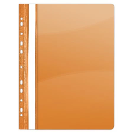 Gyorsfűző, lefűzhető, PVC, A4, DONAU, narancssárga, 10 db/csomag