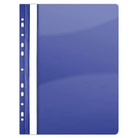 Gyorsfűző, lefűzhető, PVC, A4, DONAU, sötétkék, 10 db/csomag