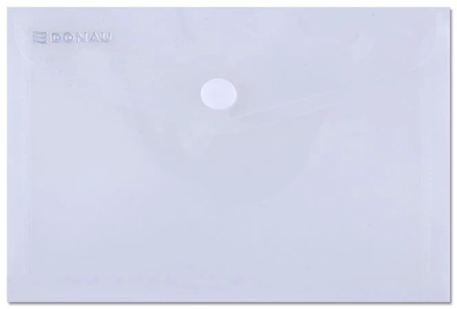 Irattartó tasak, A6, PP, patentos, DONAU, áttetsző