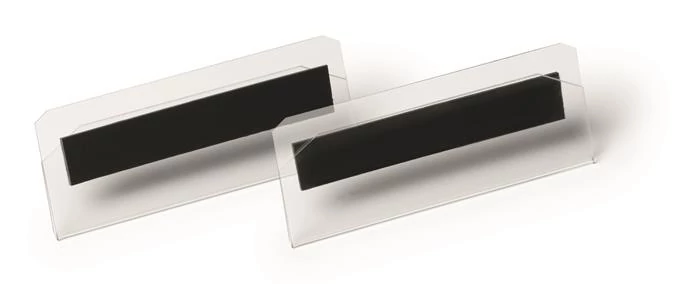 Logisztikai zseb, 100x38 mm, fekvő, DURABLE, mágneses, átlátszó, 10 db/csomag