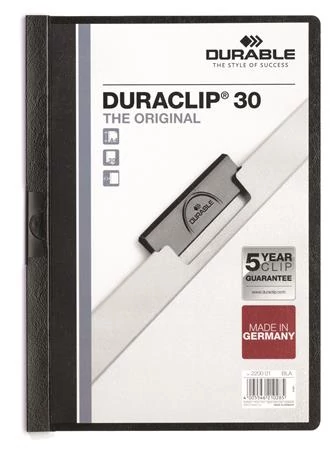 Gyorsfűző, klipes, A4, DURABLE 
