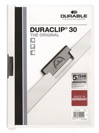 Gyorsfűző, klipes, A4, DURABLE 