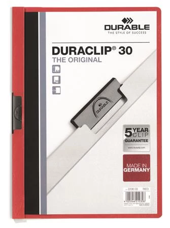 Gyorsfűző, klipes, A4, DURABLE 