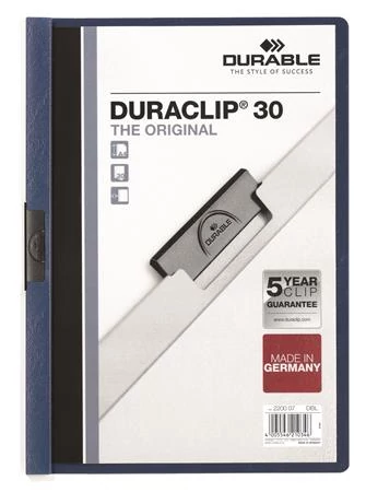 Gyorsfűző, klipes, A4, DURABLE 