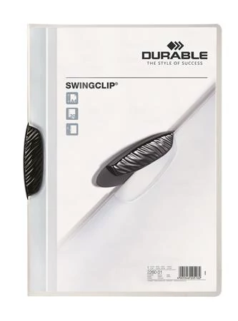 Gyorsfűző, klipes, A4, DURABLE 