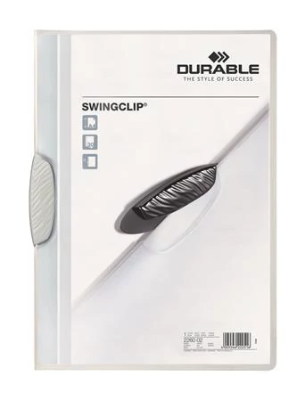 Gyorsfűző, klipes, A4, DURABLE 