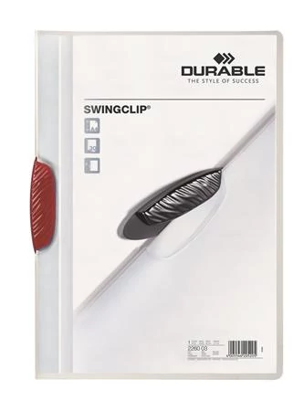 Gyorsfűző, klipes, A4, DURABLE 