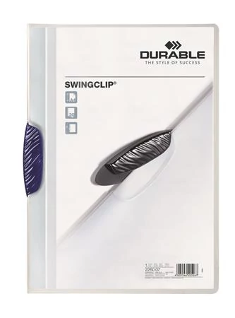 Gyorsfűző, klipes, A4, DURABLE 