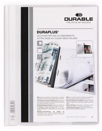 Gyorsfűző, A4, széles, panorámás, DURABLE 