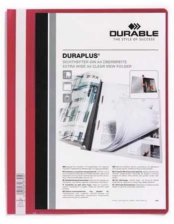Gyorsfűző, A4, széles, panorámás, DURABLE 