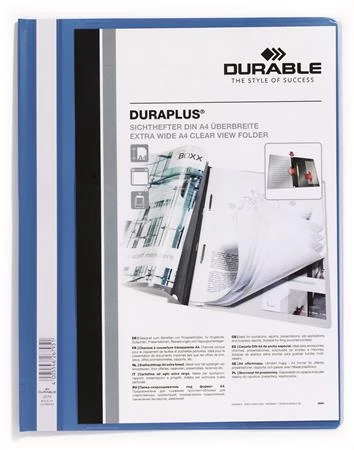 Gyorsfűző, A4, széles, panorámás, DURABLE 