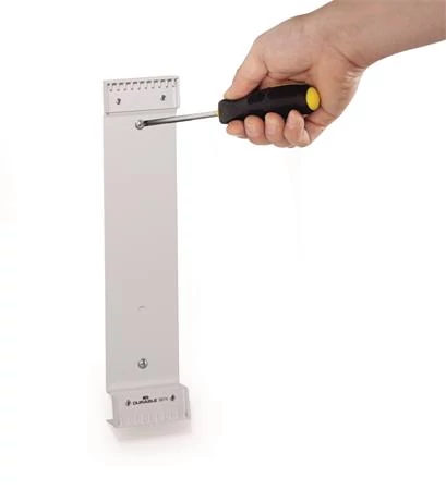 Bemutatótábla tartó, fali, 10 férőhelyes, DURABLE 