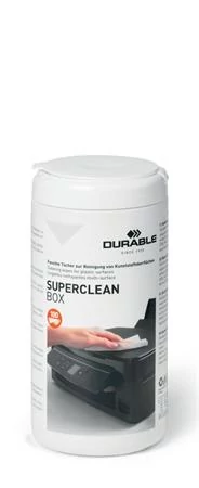 Tisztítókendő, műanyag felületre, 100 db, DURABLE 