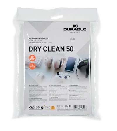 Tisztítókendő, képernyőhöz, 50 db, DURABLE 