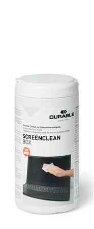 Tisztítókendő, képernyőhöz, 100 db, DURABLE 