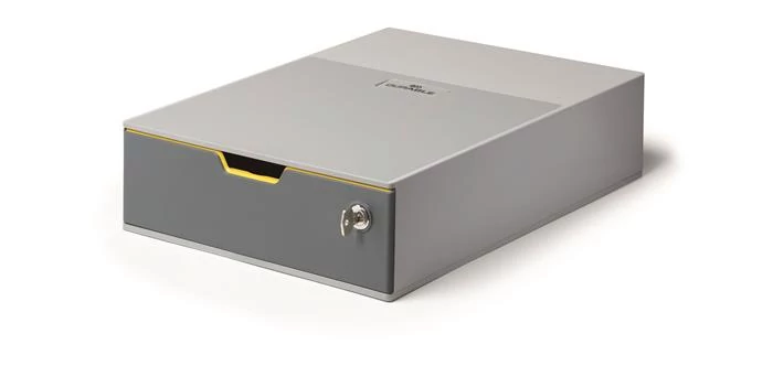 Irattároló, műanyag, 1 zárható fiókos, DURABLE 