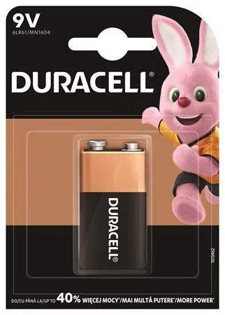 Elem, 9V, 1 db, DURACELL 